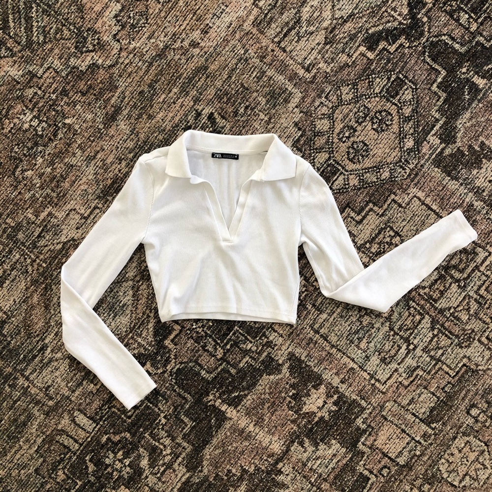 Zara Cropped Polo
